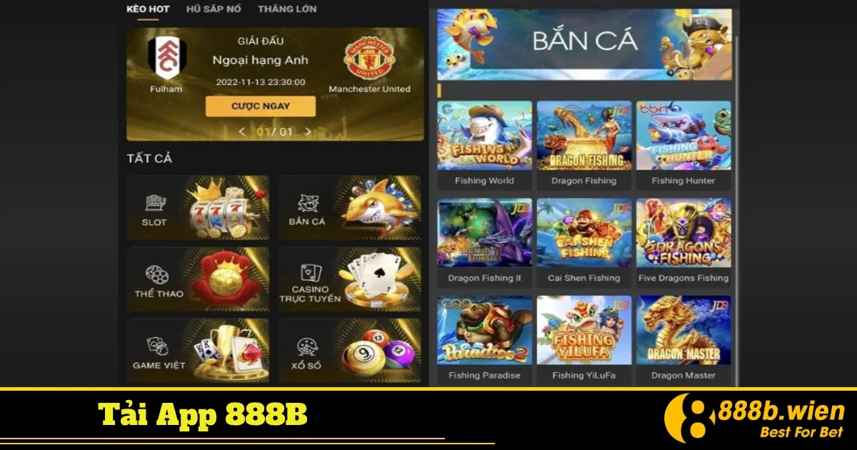 Những tính năng vượt trội chỉ có trên App 888B