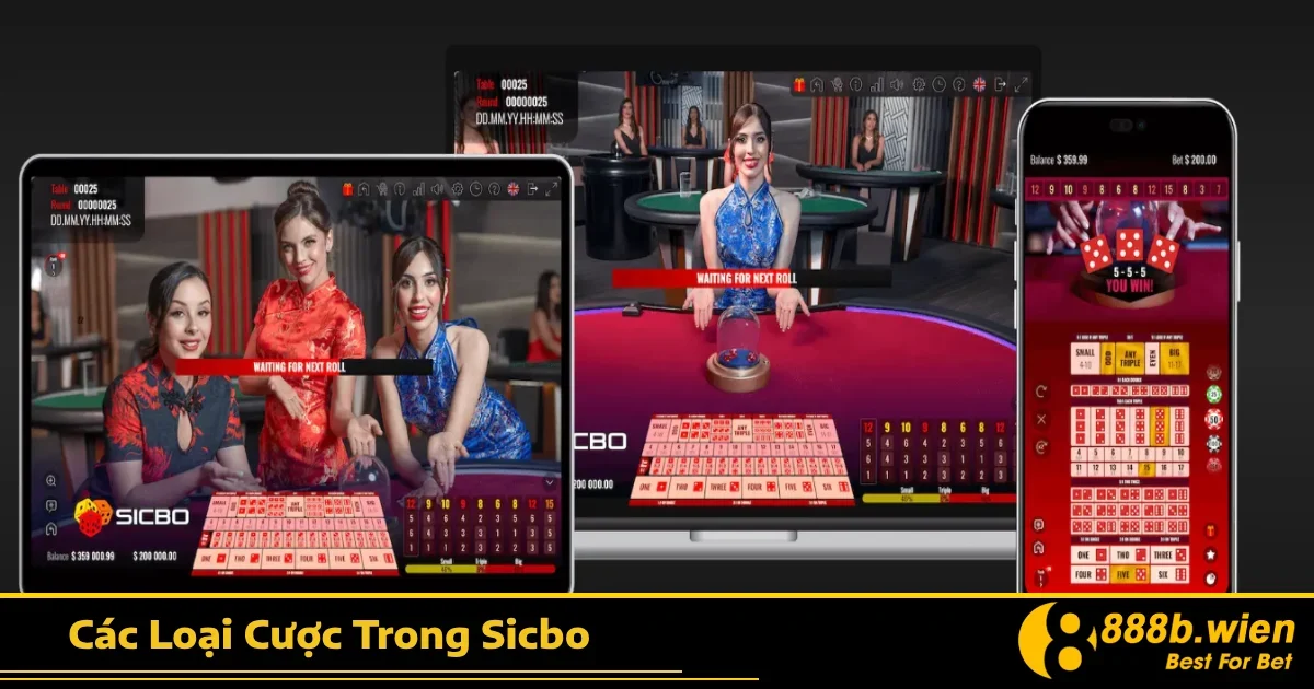 Các Loại Cược Trong Sicbo 888B – Linh Hoạt Trong Lựa Chọn